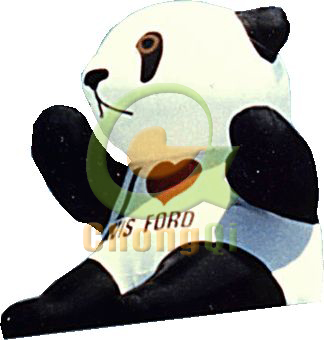 inflatable panda cartoon